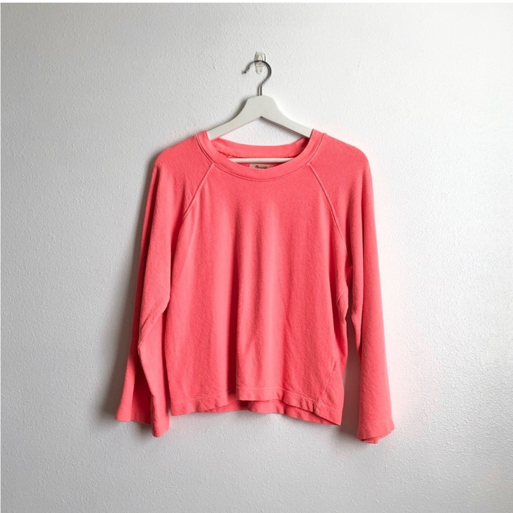 Maxwell neon pink terry Ragland sweatshirt